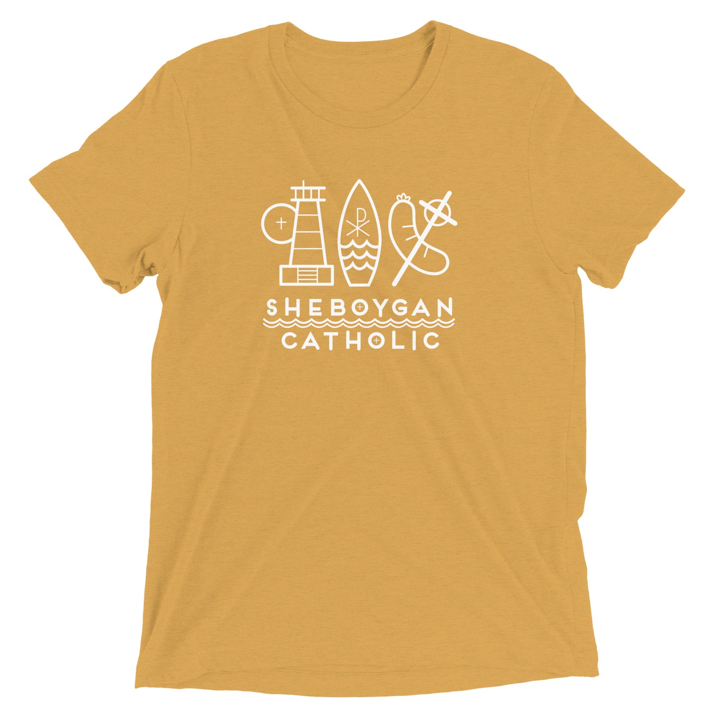 Sheboygan Catholic White Logo T-shirt